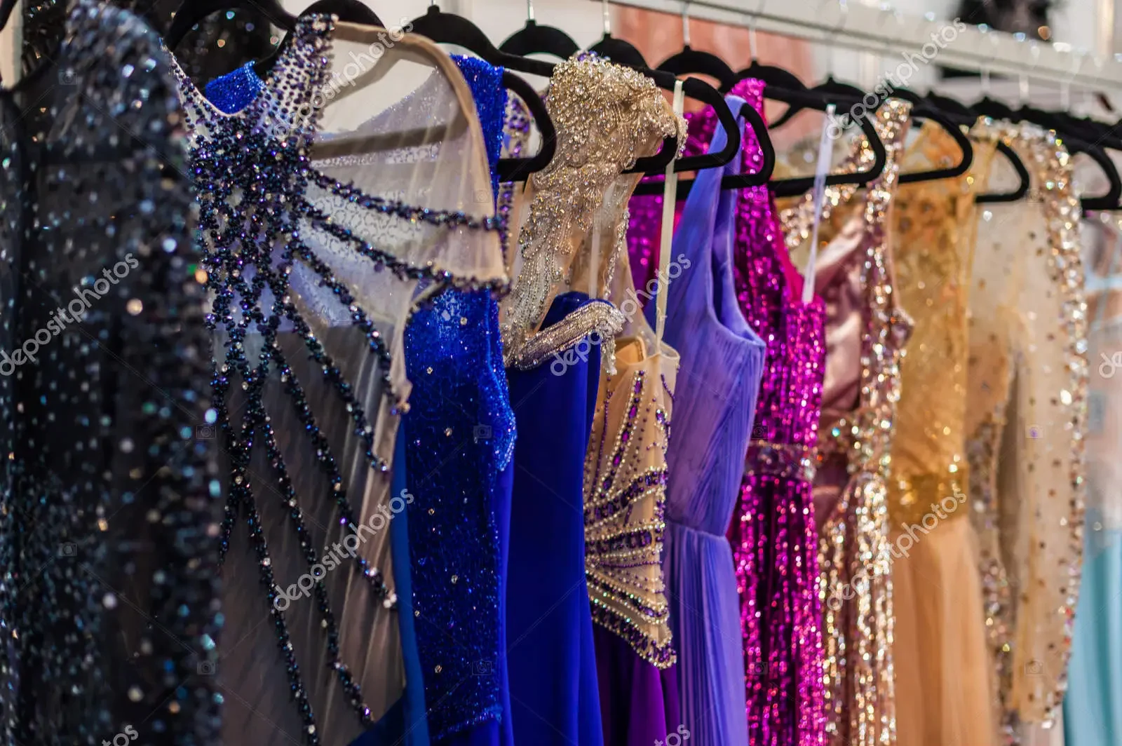 bright evening gowns