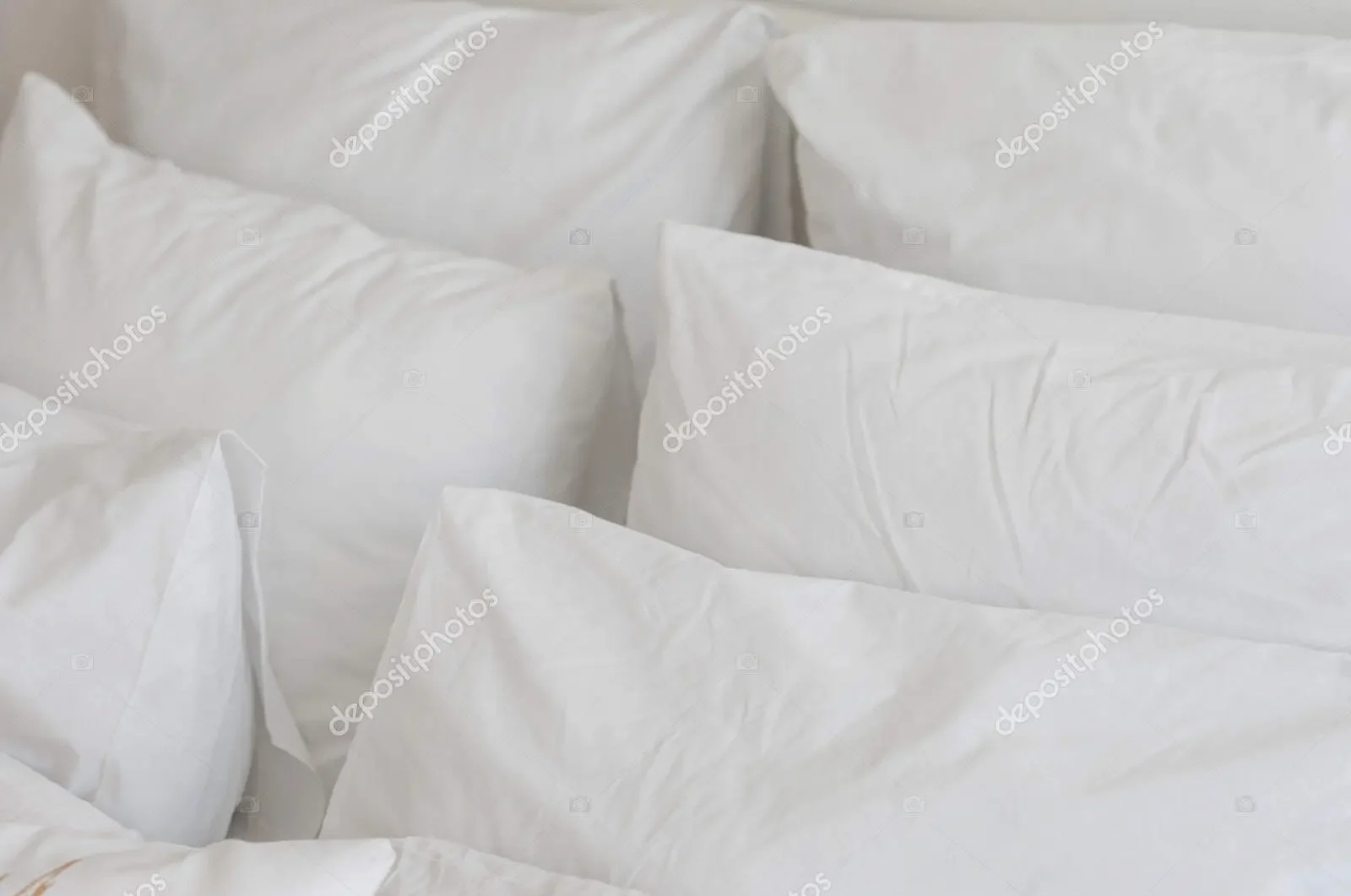 white pillows up close